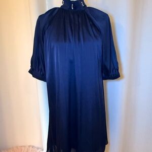 Elegant Navy Blue Dress